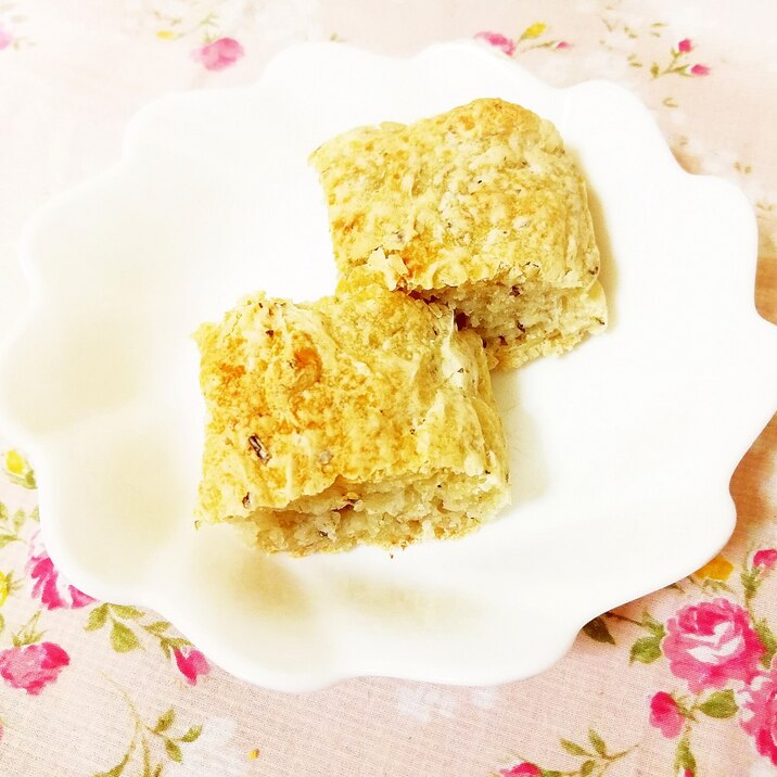 緑茶風味♪薄力粉＆御飯で作る手作りパン